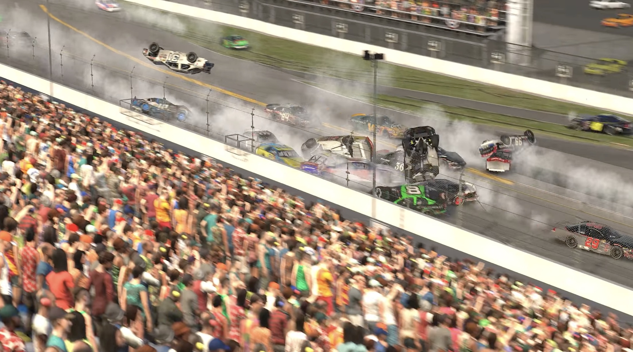 Pile up at the Daytona 500 